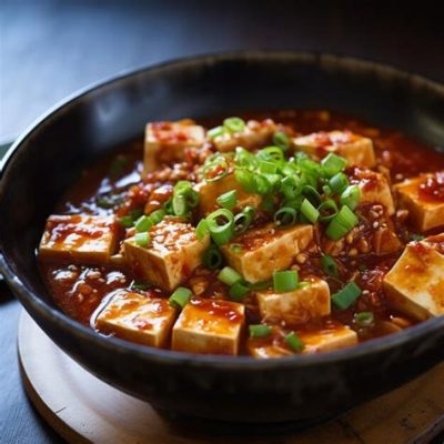  Mapo Tofu: Een pittig Szechuan gerecht met een zijdezachte textuur!